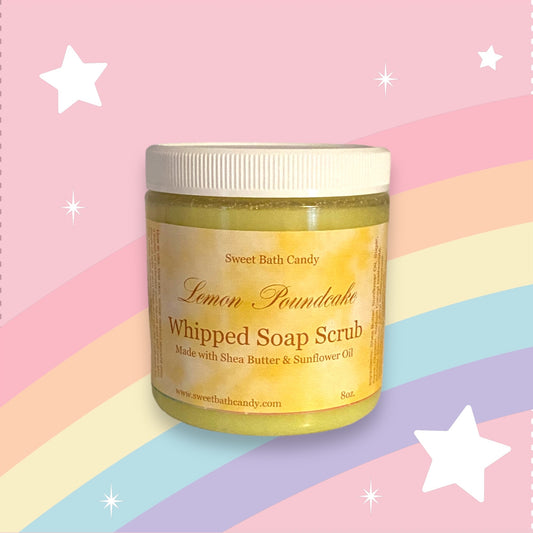 Lemon Poundcake Whipped Soap Scrub