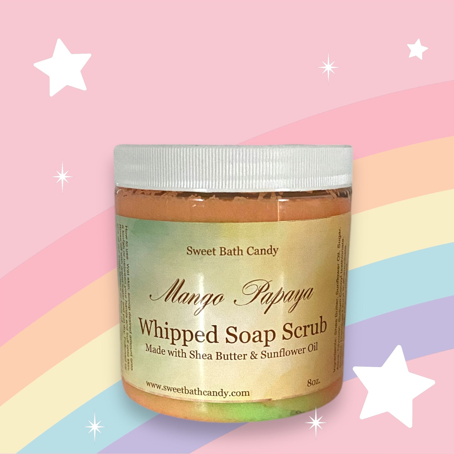 Mango Papaya Whipped Soap Scrub